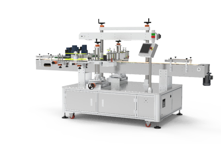圓瓶雙面不干膠貼標(biāo)機(jī)