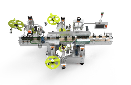 蓄電池平側(cè)面不干膠貼標(biāo)機